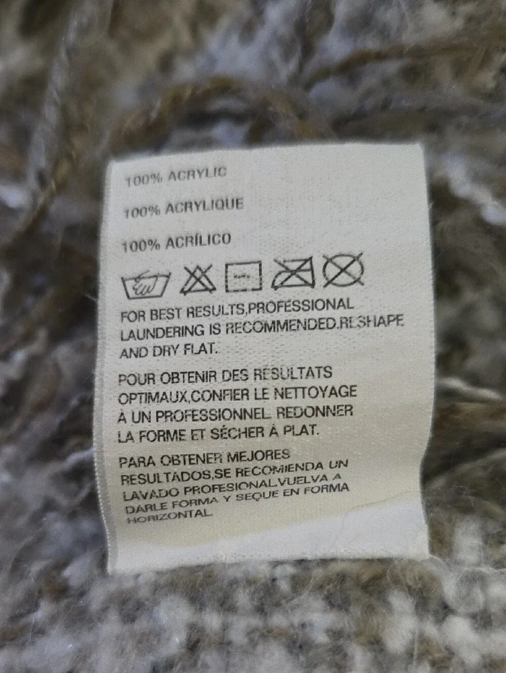 Crate&Barrel Weldon Throw Blanket